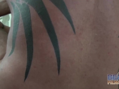 BEARFILMS Tatted Marc Angelo Barebacked By Cooper Hill