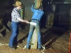 Spanked by Cowboy in the Barn