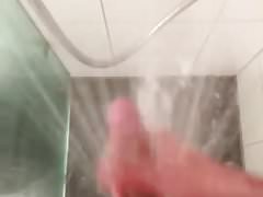 playing with my dick under the shower short