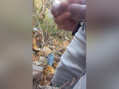 I Found Strange Used Condoms In Forest And Jerk With Them3