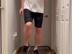Sexy workout: running in place