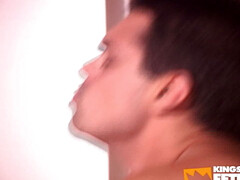 Dirty client calls the delivery guy to bang deep his big asshole