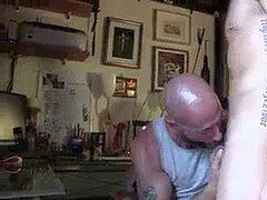 fur covered hunk slurps pooper