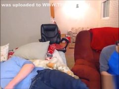 3 str8 guys flashing on webcam