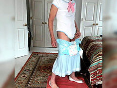 Sailor suit and diaper urinate and jizm