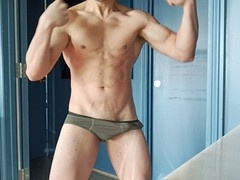 Red-hot beefy executive hubby arrives home from a tough day at the office, eager for action (1/2)