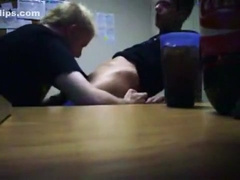 Engulfing College Shlong At Work