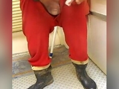 nlboots - just boots and indecent red union dress