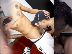 Raw Latino guys going at it without a condom in a steamy compilation