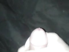 Spraying cum all over my bed and pillow