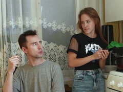 Sucer une bite, Cocu, Papa, Hd, Cuisine, Chatte, Russe, Adolescente