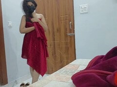 Vestido, Masturbacion con pies, Casero, Indio, Coño