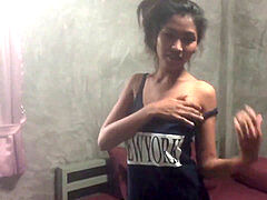 Amateur, Mamada, Natural, Pequeña, Afeitado, Flaco, Adolescente, Tailandés