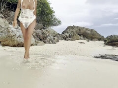 Playa, Tetas grandes, Mamada, Clásico, Garganta profunda, Consolador, Natural, Juguetes