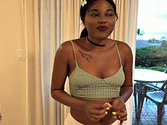 Amateur, Negro, Mamada, Ébano, Novia, Pov