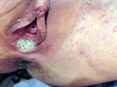 Homemade cumswap kissing couple