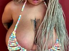 Tussi, Wohlbeleibte schöne frauen, Grosse titten, Blasen, Riesig, Masturbation, Solo, Titten