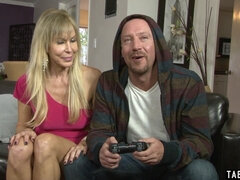 Grosser schwanz, Grosse titten, Blondine, Blasen, Vollbusig, Schwanz, Hd, Taboo