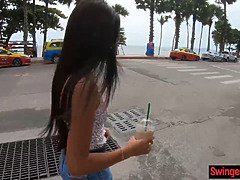 Asian amateur teen girlfriend likes sex with her two week millionaire
