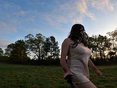 Leie, Crossdresser, Spermaladung, Schwul, Masturbation, Reif, Im freien, Titten