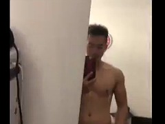 Asiático, Gay, Pajear, Masturbación, Solo