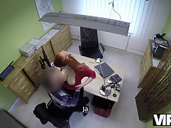 Redhead teen Ingwer fucks for cash during casting interview with agent