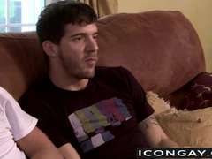 Hottie Hottie Ty forces huge dick into muscled Nick tight ass