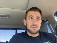 Enthousiasteling, Auto, Sperma shot, Homo, Huisgemaakt, Masturbatie, Buiten, Openbaar