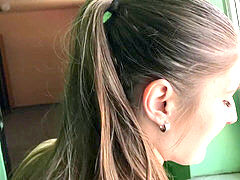 Big ass, Big cock, Blowjob, Creampie, Heels, Pov, Voyeur