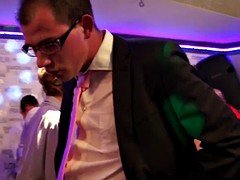 美女, フェラチオ, クラブ, グループ