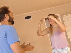 Grote lul, Zwart, Pijpbeurt, Zwart, Hardcore, Interraciaal, Tiener, Trio