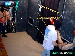 Grosser schwanz, Blasen, Braunhaarige, Verein, Tschechisch, Dildo, Hd, Party