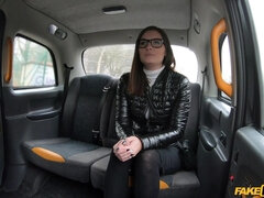 Brunette MILF Nerd With Big Tits - Jenifer Jane fucks in her sexy glasses