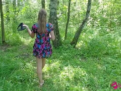 HOT TEEN ENJOY MASTURBATION AND SHOWING PUBLIC HER PUSSY IN FOREST TILL HARD ORGASM