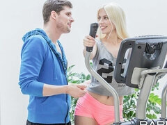 Bleached angel with shaved pussy Jessie Volt needs some semen