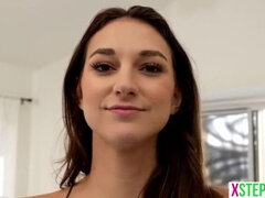 Petite stepsis Andi Rose Receives Royal Treatment from Huge Stepbro Cock