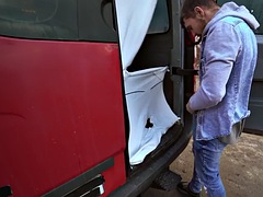 Gay doggystyle fucked in the anal hole by a naughty stud