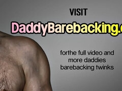 Barebacking gaydaddy fucks Latino twink at home