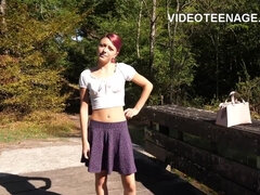 Skinny 18 Years Old Girl Does First Porn Casting