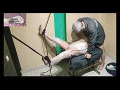 Sadomasochismus, Fesselspiele, Britisch, Paar, Domination, Reif, Portugiesisch, Sklave