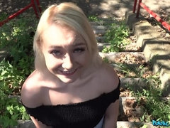 素人, ブロンド, チン, バック, 顔射, アウトドア, ハメ撮り, 公共