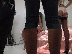 Большие сиськи, Грудастые, Лесбиянка, Натуральные сиськи, Колготки