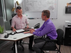 アナル, フェラチオ, チン, バック, ゲイ, オフィス, ポルノスター, コキ