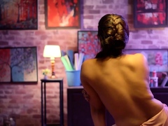 Indian pair celebrating their anniversary in bedroom