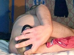 Leie, In den arsch, Pummelig, Dildo, Schwul, Masturbation, Solo, Spielzeuge