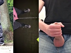 Amateur, Compilation, Homosexuelle, Allemand, De plein air, Public