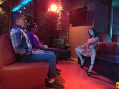 お尻, 茶髪の, クラブ, ヨーロピアン, 手コキする, ヒール, なめる, 濡れ