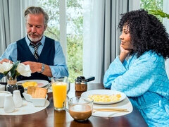 素人, ブロンド, 黒人, キス, レズビアン, 下着, オマンコ, オッパイの