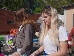 Naughty girls at the Yard Sale