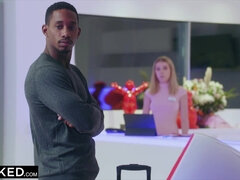 ブロンド, フェラチオ, 巨乳な, チン, バック, 異人種間, アウトドア, 馬乗り